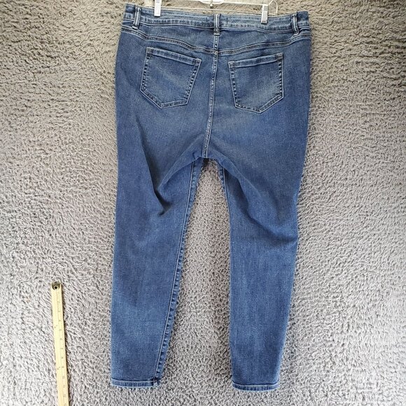 Lane Bryant Jeans Womens Size 18 Blue High-Rise Skinny Straight Fit Flex Magic - Picture 12 of 13